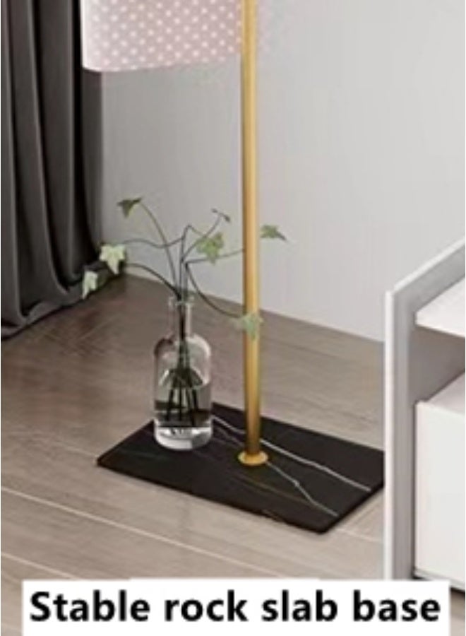 كوتيس رف ملابس معدني مكون من قطعة واحدة، رف ملابس ومعاطف، رف ملابس أنيق قائم بذاته، ذهبي/أسود، 40×25×170 سم - Image 5