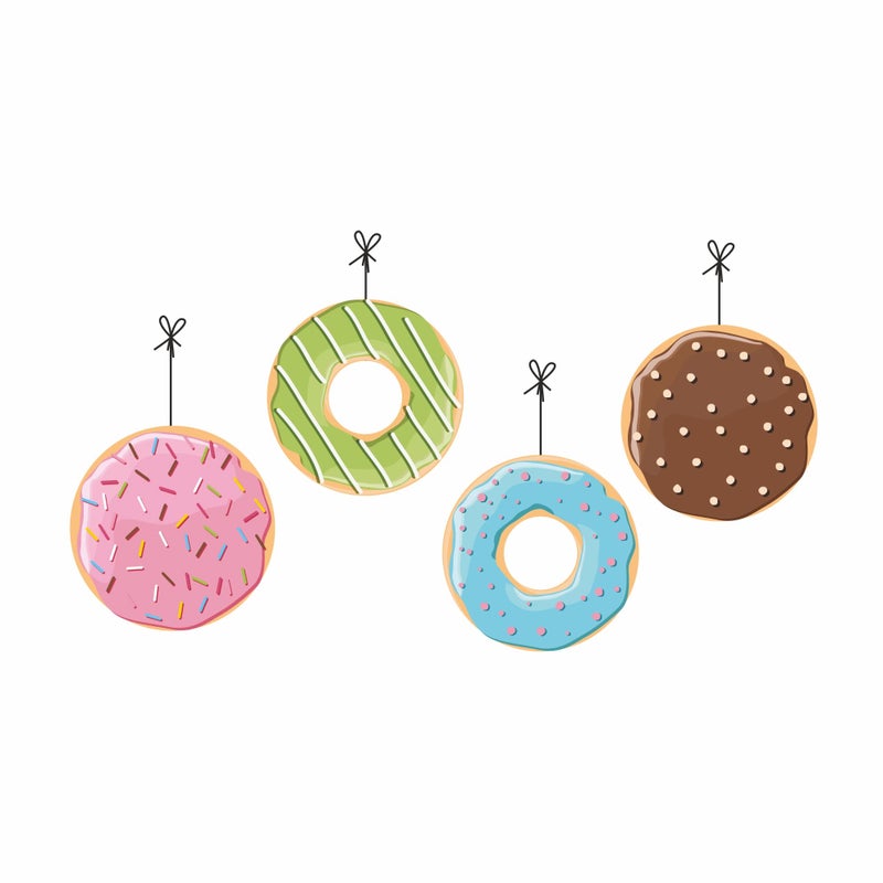 PrettyurParty Pretty UR Party Doughnut Party Decorations Kit - 70 pcs Includes Banner, Bunting, Balloons, Centerpiece, danglers, Donut Party Supplies, Donuts Birthday Decor, DIY Décor Pack for Boys, Girls, Kids - Image 3