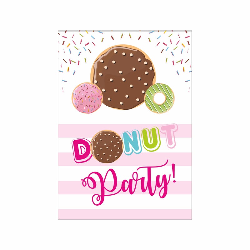 PrettyurParty Pretty UR Party Doughnut Party Decorations Kit - 70 pcs Includes Banner, Bunting, Balloons, Centerpiece, danglers, Donut Party Supplies, Donuts Birthday Decor, DIY Décor Pack for Boys, Girls, Kids - Image 2