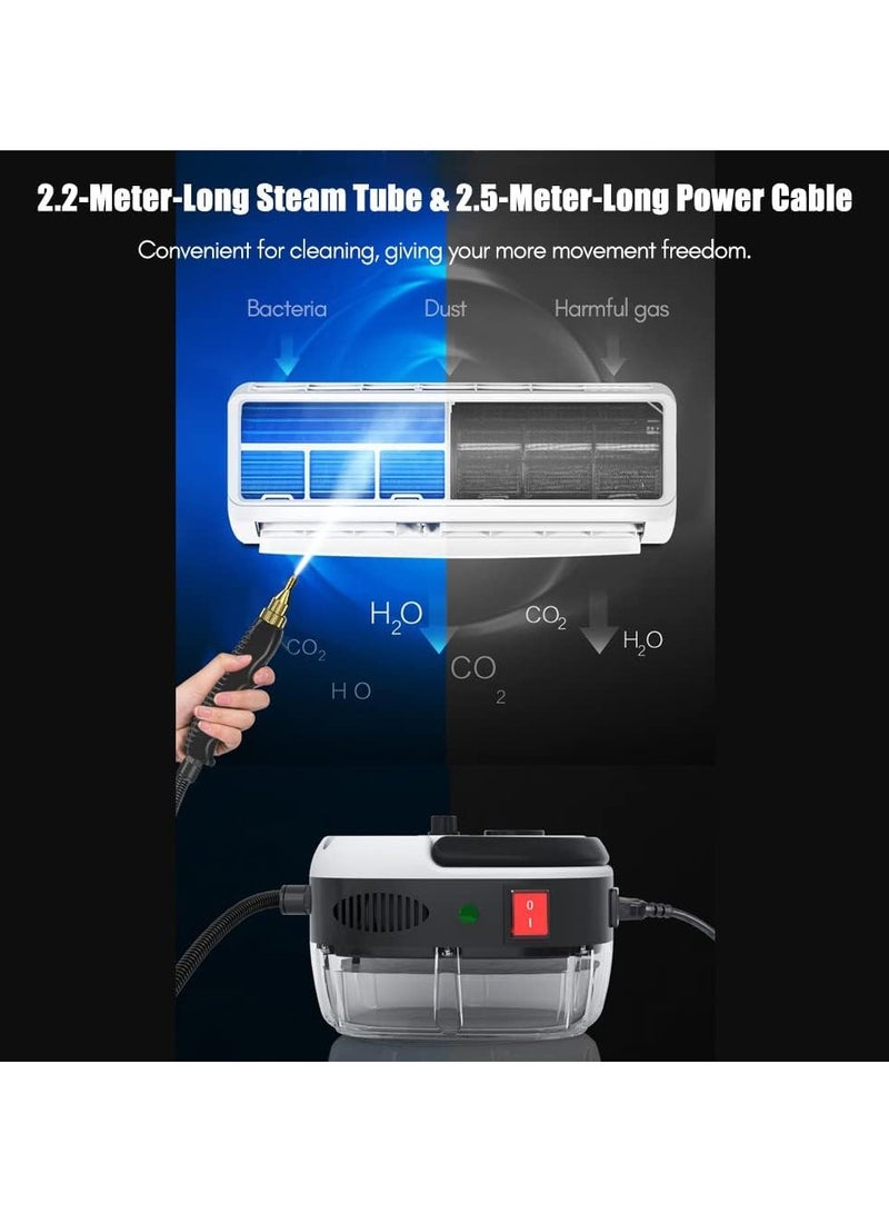 DubaiGallery 2500W High Pressure Steam Cleaners, Portable Steam Cleaner Handheld 6 Speeds for Home Kitchen Use, Steamer Cleaning Machine for Cleaning Upholstery, Bathroom, Grout and Tile - Image 3