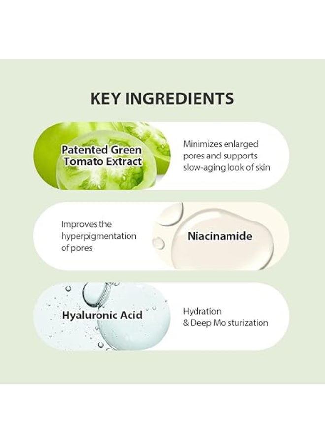 SUNGBOON EDITOR Green Tomato Pore Lifting Ampoule, Pore Tightening Serum, 30ML - Image 2