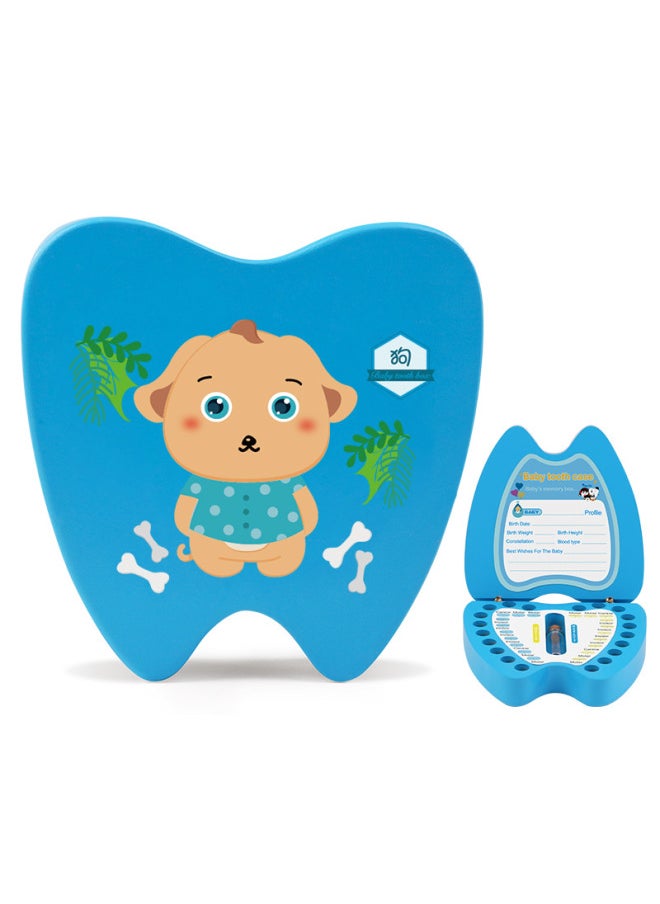 Generic - English Version Wooden Children's Deciduous Teeth Storage Box Baby's Teeth Changing Storage Box Teeth Dropping Memorial Collection Creative Home-Color:Pink Zodiac Monkey (English Version) - Image 1