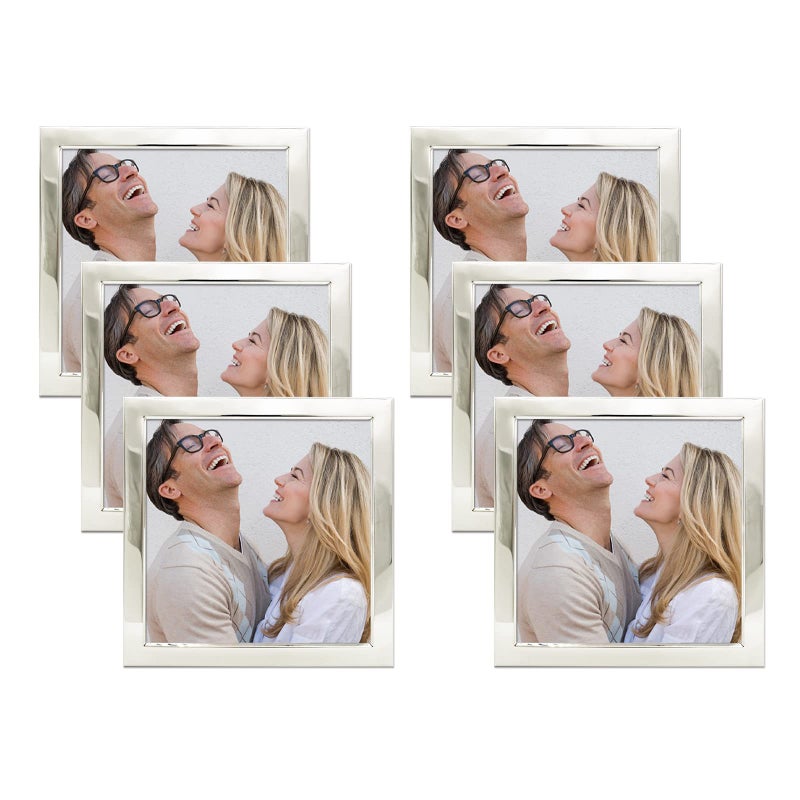 Decanit 4x6 إطار صورة إطار صورة معدنية إطار للجدار أو الحزمة الطاولة من 6 فضية - Image 1