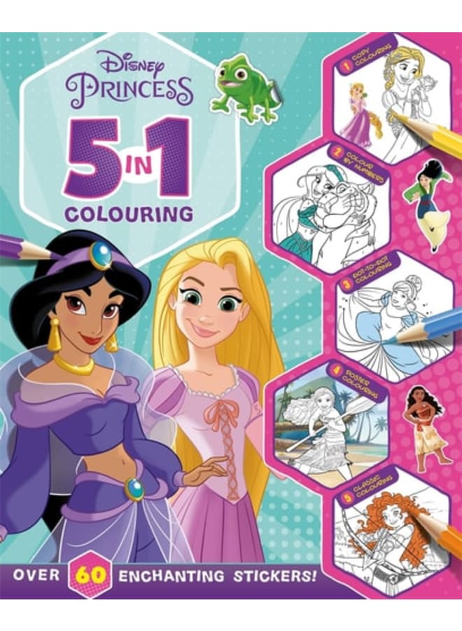 Disney Princess: 5 in 1 Colouring