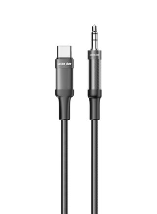 USB-C To AUX Braided Cable 1 Meter Length / Transparent + Braided Material / Super Durable / Secure & Safe / Stable Signal / Copper Core / 10000 Bends Life Span / Premium Quality / Practical Aux Audio Cable / Flexible & Portable / Universal Fit - Black - pzsku/ZEF5F913B80DA7BA14124Z/45/_/1725451235/d290eff1-920a-446f-8cd6-94727eceb7aa
