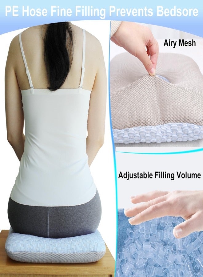 galactruly Donut Pillow Cushion for Bed Sores on Buttocks, Bed Sore Cushions for Butt, Bed Sore Pressure Relief Pillow for Sleeping, O Shaped Opening PE Hose Filling Cool Tailbone Pillow - Image 5
