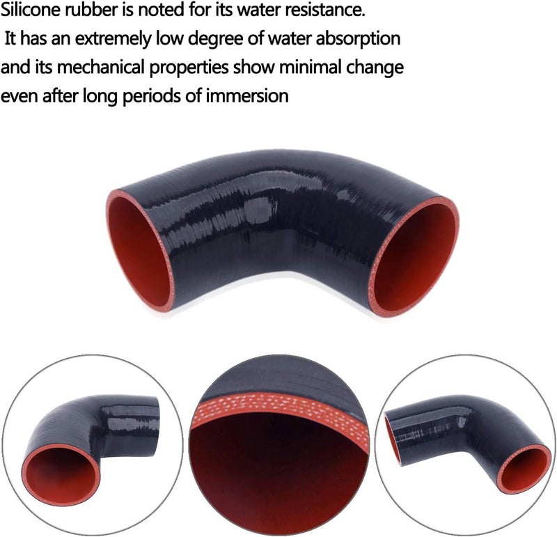 WISAUTO 90 Degree 4-Ply Silicone Elbow Coupler Hose - Image 4