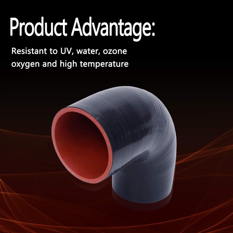 WISAUTO 90 Degree 4-Ply Silicone Elbow Coupler Hose - Image 3