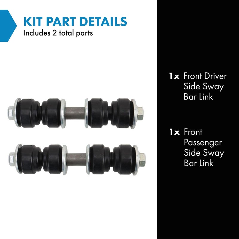 تي آر كيو مجموعة وصلات تثبيت قضيب التوازن الأمامي TRQ متوافقة مع نيسان NV1500 NV2500 NV3500 موديلات 2012-2021 - Image 2