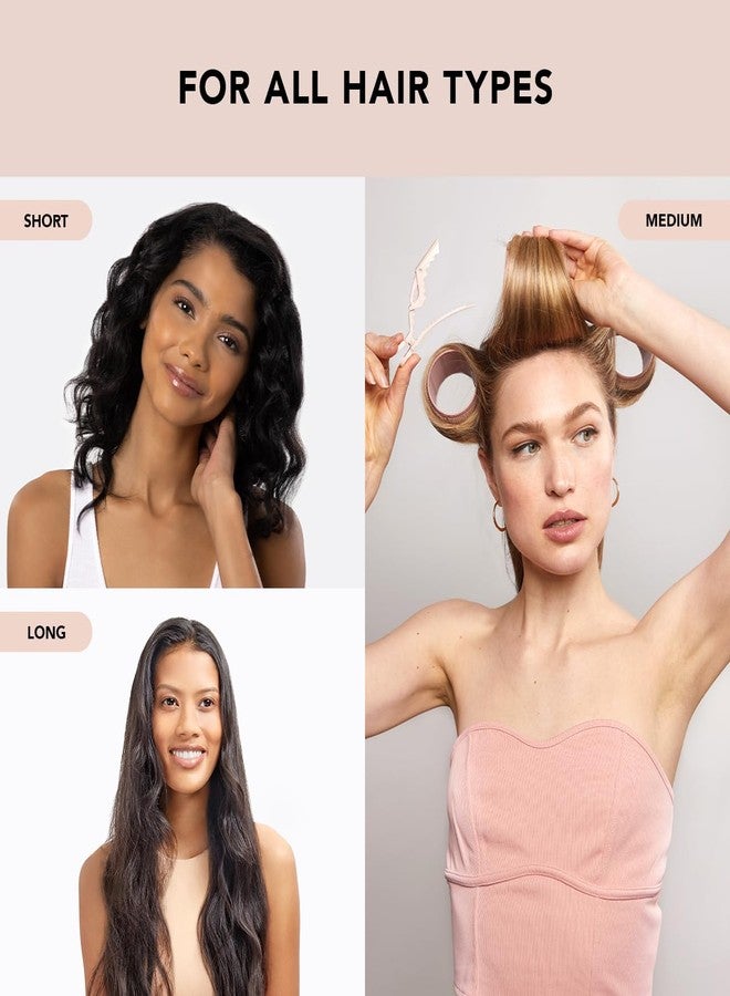 كيتش بكرات الشعر الحرارية الخزفية الكبيرة من كيتش للشعر القصير - بكرات فيلكرو | بكرات تجعيد الشعر للشعر الطويل | بكرات فيلكرو كبيرة للشعر المتوسط | بكرات شعر ذاتية التثبيت | بكرات فيلكرو - 4 قطع تيرا - Image 5