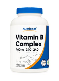 High Potency Vitamin B Complex With C 460 Mg 240 Capsules