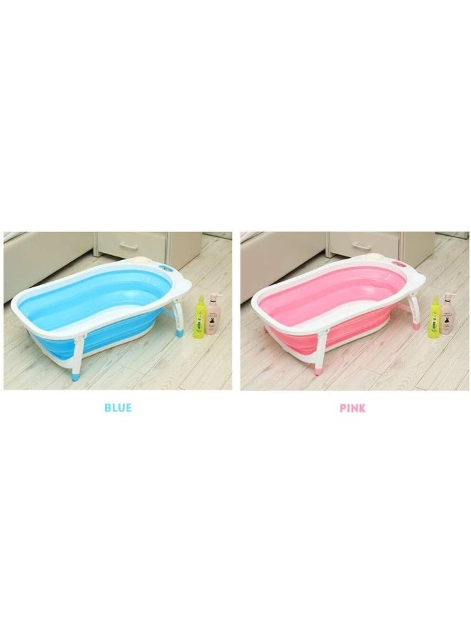 Baby Folding Collapsible Portable Bathtub (Blue) - Image 4