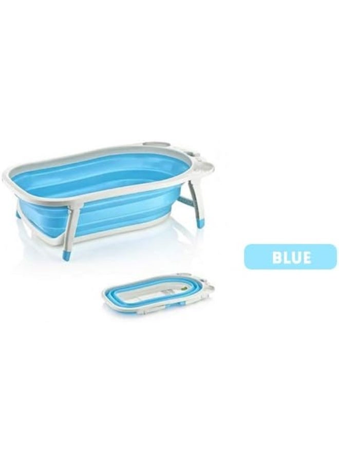 Baby Folding Collapsible Portable Bathtub (Blue) - Image 1