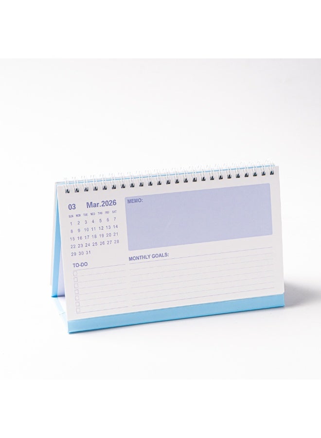 NIIMBOT Desk Calendar Small Desk Calendar 2025/07-2026/12 Compact Standing Flip Tabletop Calendar Monthly Planner For Office School Or Home Scheduling And Organizing Pink  Desk Calendar 2025 Desk Calendar 2026  - Image 4