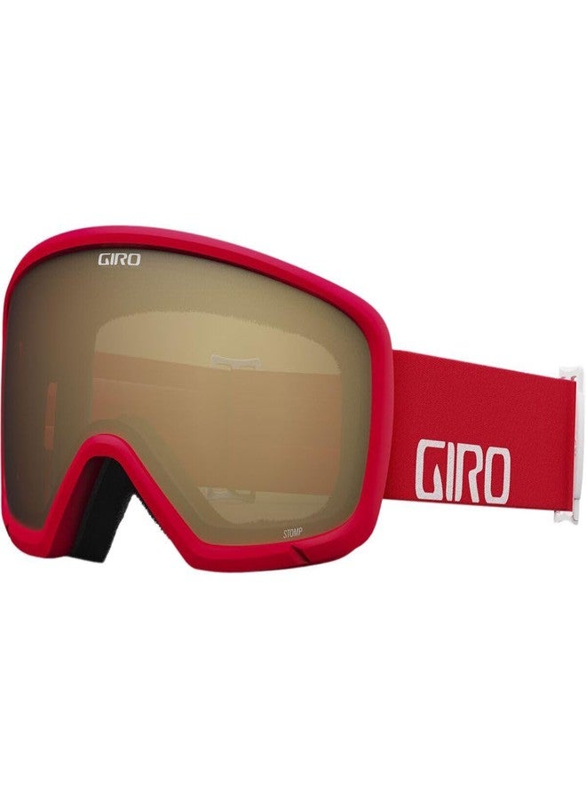 Giro Stomp Goggle Red & White Wordmark Strap with AR40 Lens - Image 1