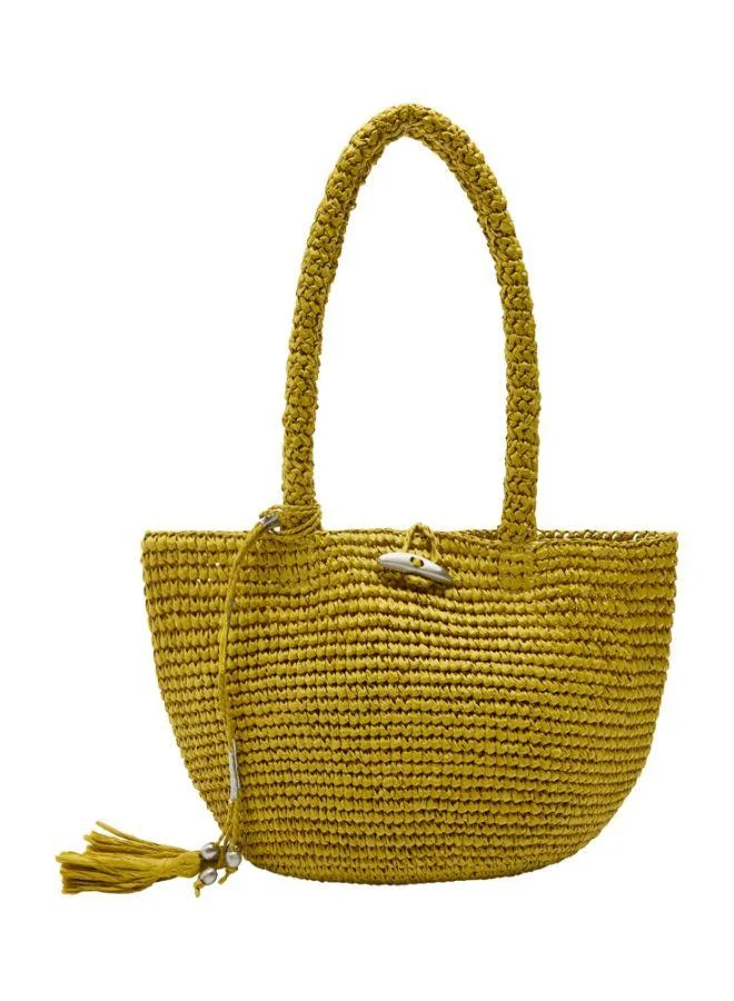 PARFOIS Straw-Effect Shoulder Bag