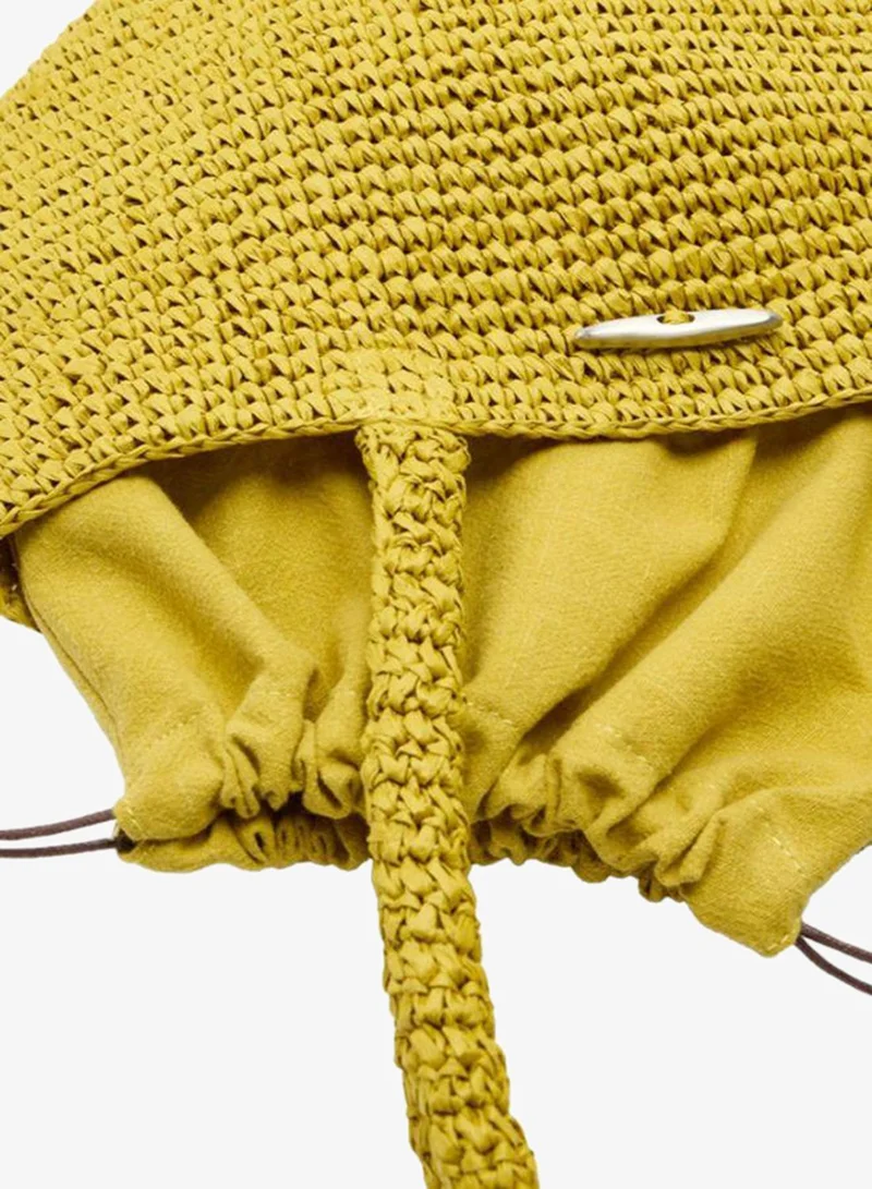 PARFOIS Straw-Effect Shoulder Bag