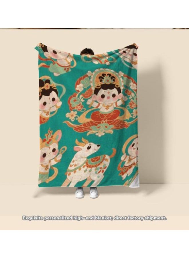 general Children's or student cartoon flannel thin blanket (warm and comfortable, suitable for sleep, games) 100cm*150cm - Image 5