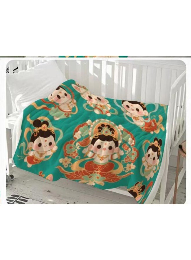 general Children's or student cartoon flannel thin blanket (warm and comfortable, suitable for sleep, games) 100cm*150cm - Image 3