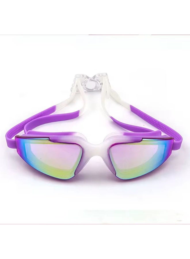 QSHOP ® swimming goggles with clear vision lenses and a snap-back closure for a comfortable fit and easy expansion while swimming. - Image 1