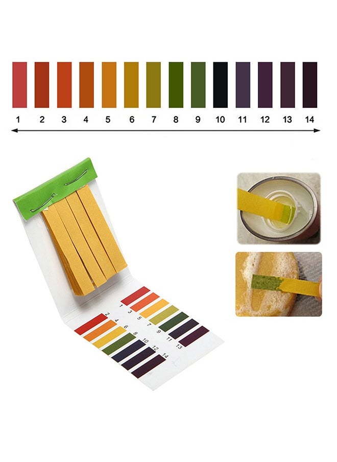 Generic - 320 Strips PH Alkaline-Acid Test Strips, Litmus Test Paper pH Test Strips, Universal Application Full Range (pH 1-14), 4Pack PH Testing Strips & 5 3ml Pasteur droppers | for Saliva, Soap, Urine, Food, Liquids, Water with Soil Testing, and Lab Monitoring - Image 1