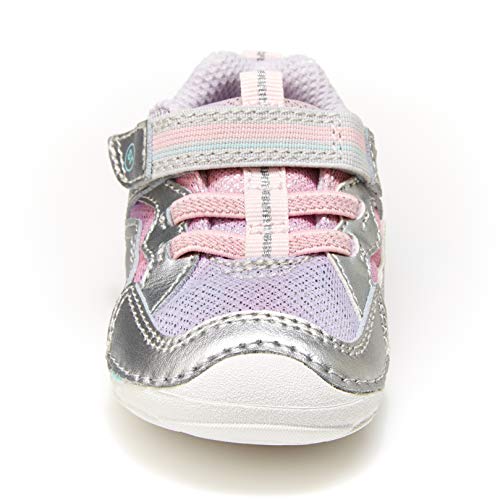Stride Rite baby girls Bg014402-soft Motion Kylo Sneaker, Silver/Multi, 5 Wide Toddler US - Image 5