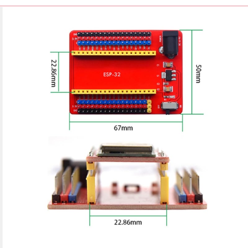 ESP32 IO Development Board With Power Switch And Expansion Ports For Engineering Labs - Image 3