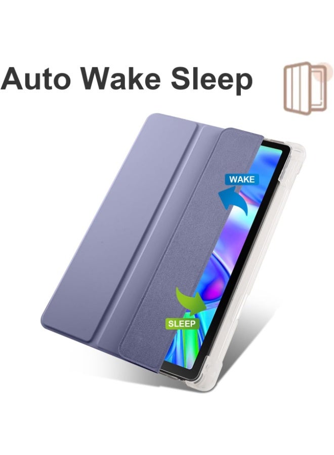 Smart Case Compatible with Honor Pad X7 8.7 inch 2025 Released Case with Auto Wake/Sleep, TPU Slim Cover w/Pencil Holder Shockproof Cover with Clear Back Shell(Dark Purple) - Image 2