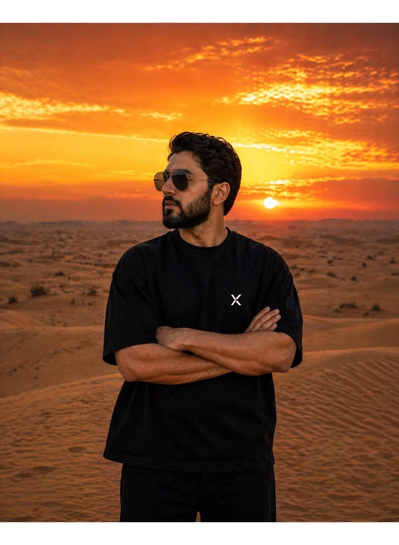 NOMAiX Proud Expa-Rati T-Shirt │ World Flags Graphic Tee │ Expat Identity Streetwear │ Oversized 260GSM │ Made in UAE - Image 4