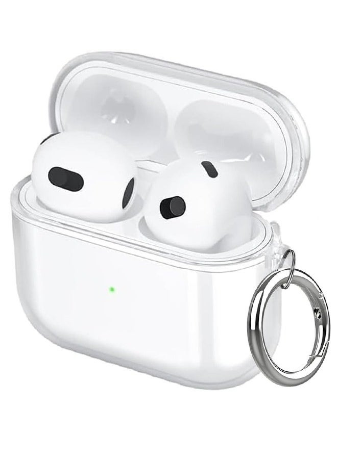X-level - Airpods 4 Case Cover with Keychain, Airpods 4rd Generation 2024 Headphone Cases, Soft Transparent Shockproof TPU Case for Headphone Accessories Charging Case -Clear - Image 1