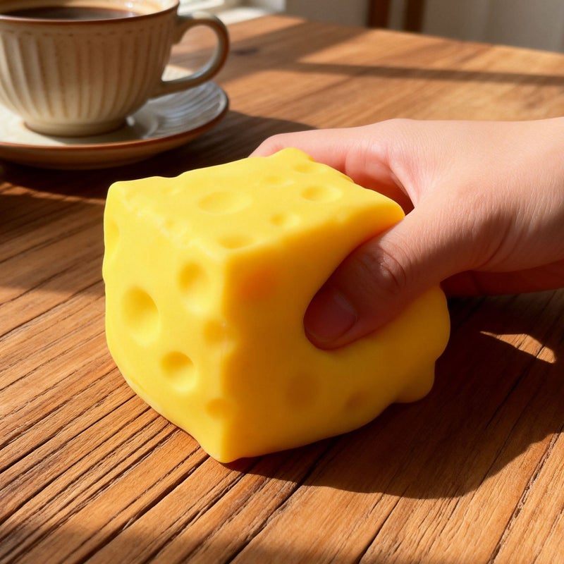 Slow Rebound Cheese Squishy Toy - Image 2