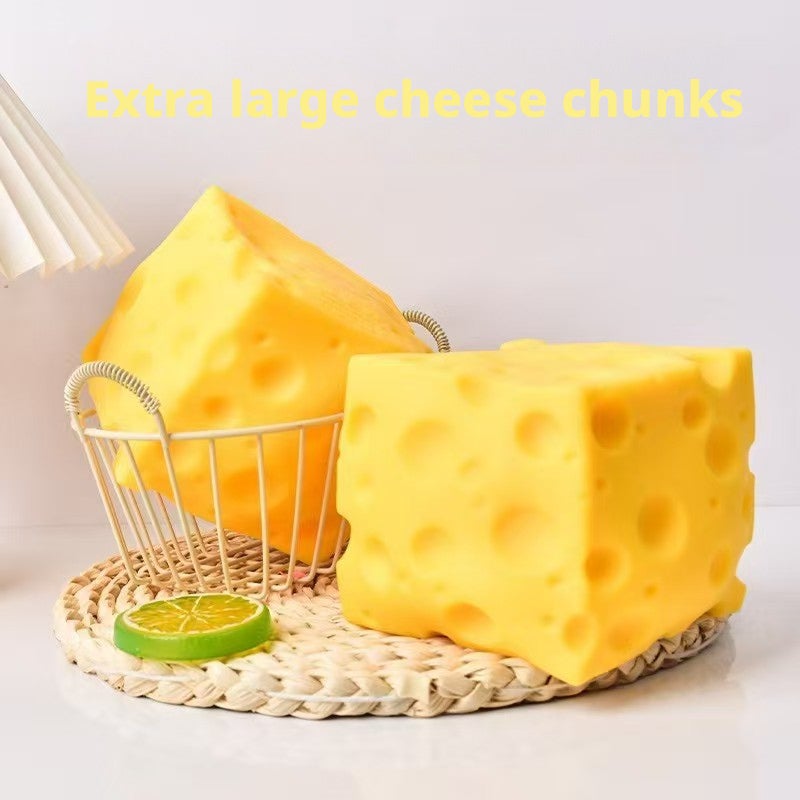 Slow Rebound Cheese Squishy Toy - Image 1