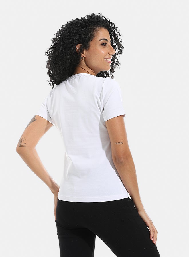 Xtcy Single Lycra Half Sleeve Wide Neck Bodysuit women - Image 3