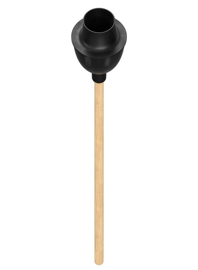 SteadMax Heavy Duty Toilet Plunger, Commercial Grade Double Thrust Force Rubber Cup with Wood Handle (22") - Image 5