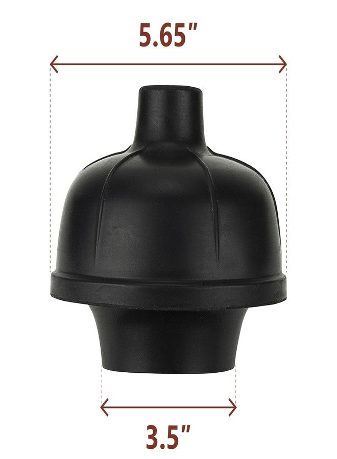 SteadMax Heavy Duty Toilet Plunger, Commercial Grade Double Thrust Force Rubber Cup with Wood Handle (22") - Image 4