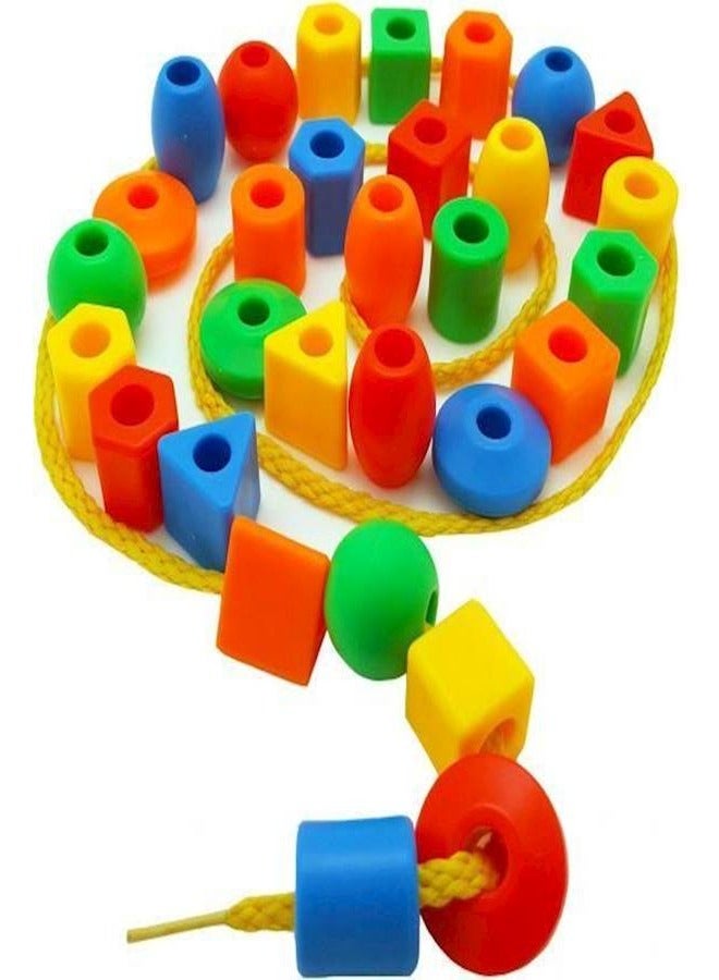 Toddler Lacing And String Beads Preschool Educational Toy 
