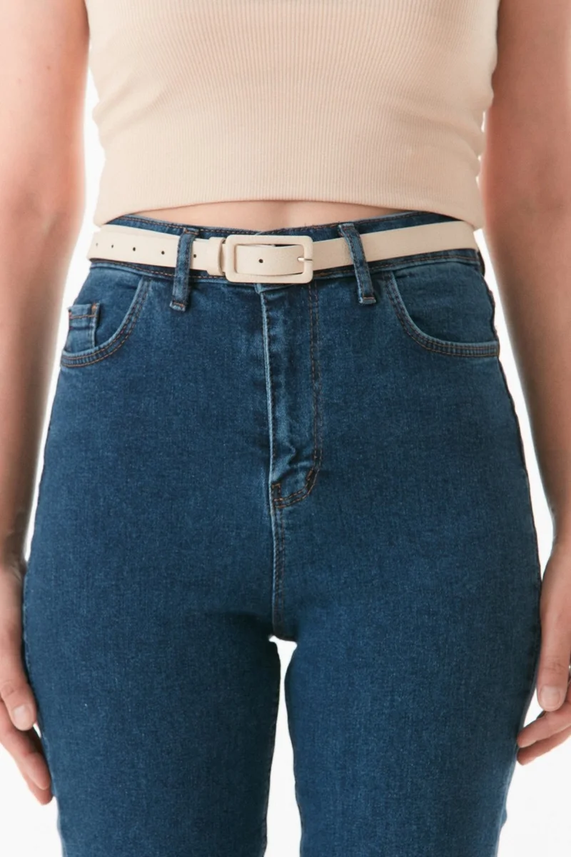 FullaModa Rectangular Buckle Belt