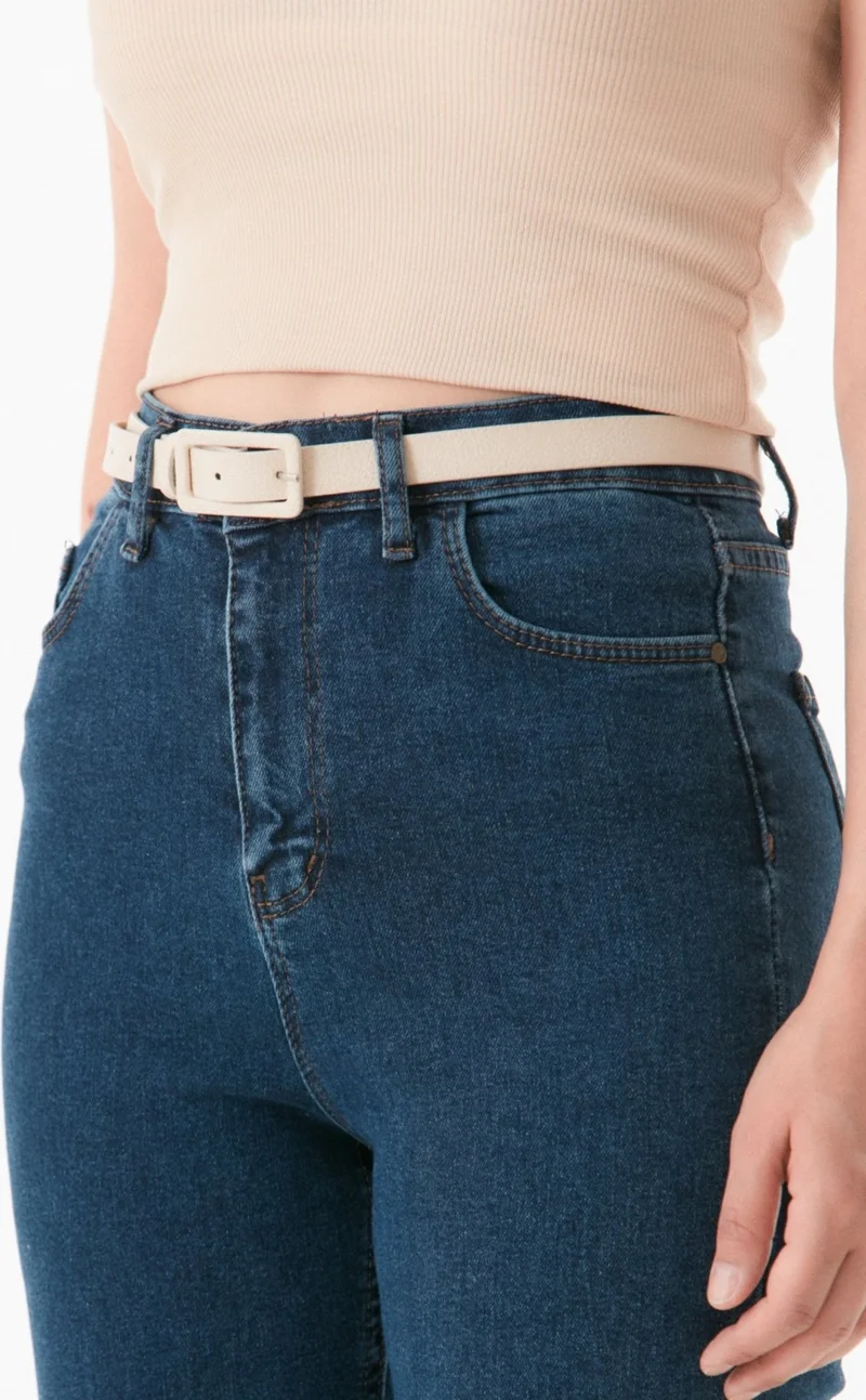 FullaModa Rectangular Buckle Belt