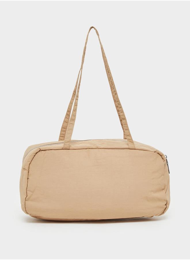 Styli Front Pleats Dual Strap Shoulder Bag  - Image 2