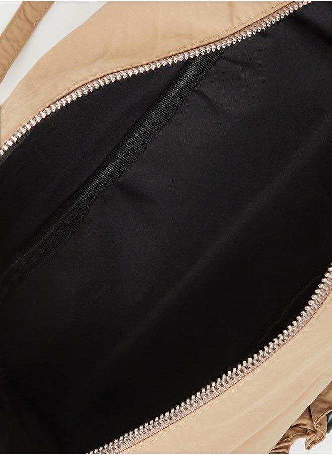 Styli Front Pleats Dual Strap Shoulder Bag  - Image 4