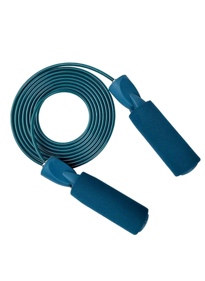 TYCOM Skipping Jump Rope Double Weighted Adjustable Extra Thick Tangle -Free Double Fat Burning with Weighted Jumping Rope for Endurance Weight Lose Crossfit MMA Cardio & Workout Green  - Image 1