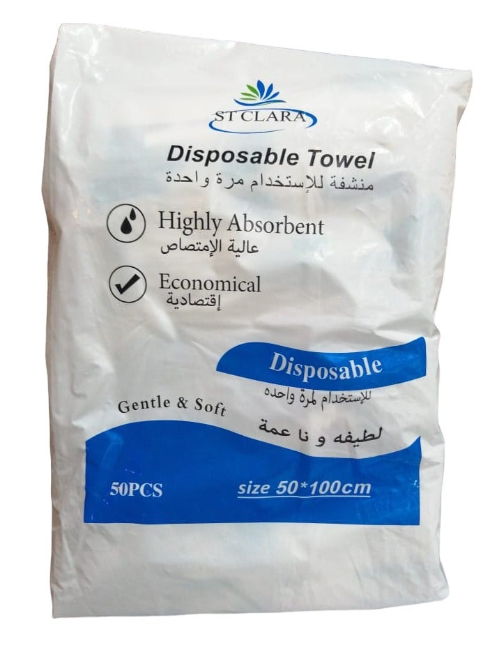 ST CLARA ST CLARA Sanitary Towels For One Time Use - 50 Pieces - Size 50 100 Cm 