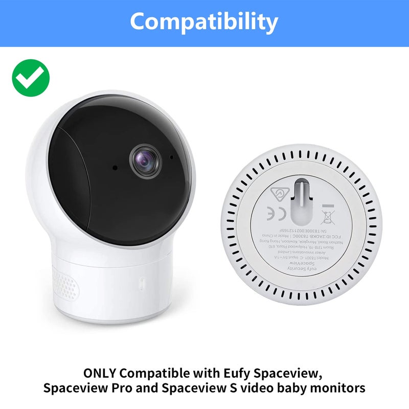 wochel حامل جدار قابل للتعديل لمراقبة الأطفال Eufy Spaceview و Spaceview Pro و Spaceview S، زاوية رؤية مثالية وتركيب سهل بدون حفر - Image 2