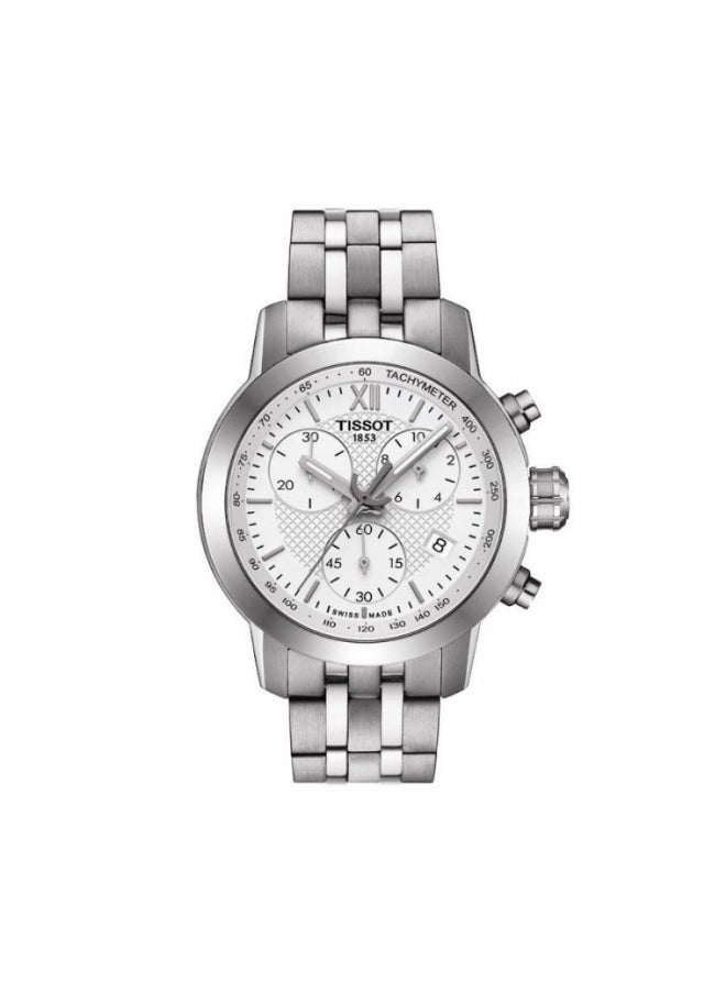TISSOT - PRC200 Chronograph White Dial Ladies Watch - Image 1