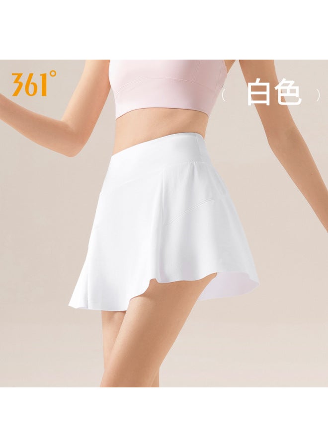 361 Fake Two-piece Yoga Skirt For Women, Tennis Skirt, Cover-up Skirt, Hip-covering Petal Skirt, Anti-exposure Fitness Sports Skirt