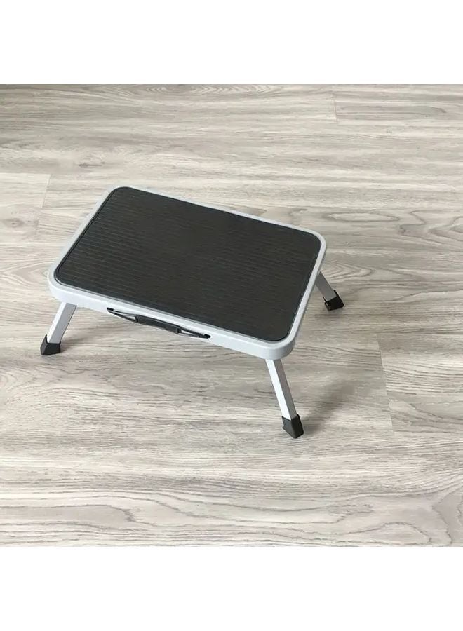 Heavy Duty Steel Single Step Ladder 33069LB Capacity Foldable Portable for RV Home Outdoor - Image 2