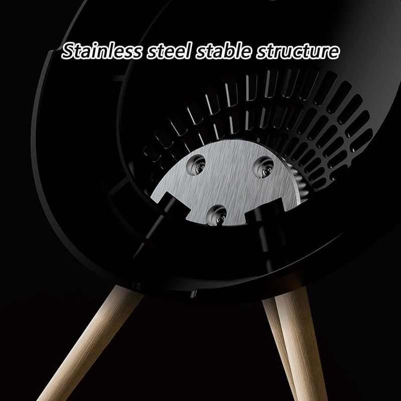 Easy Assembly Wooden Speakers Holder for 2nd Clear Sound and Space Saving Placement Sound Equipment Stand - Image 4
