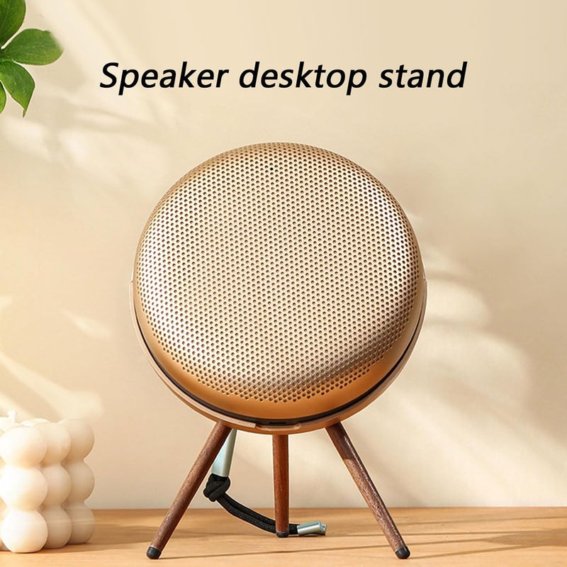 Easy Assembly Wooden Speakers Holder for 2nd Clear Sound and Space Saving Placement Sound Equipment Stand - Image 2
