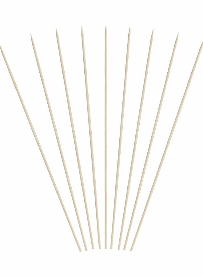 KingSeal 1600 Count | Natural Bamboo Wood Grilling Skewers, 8 Inches x 2.5mm Diamter, for Shish Kebabs, BBQ, and Fruit Arrangements, Bulk Pack - 16 Packs x 100 Skewers - Image 3