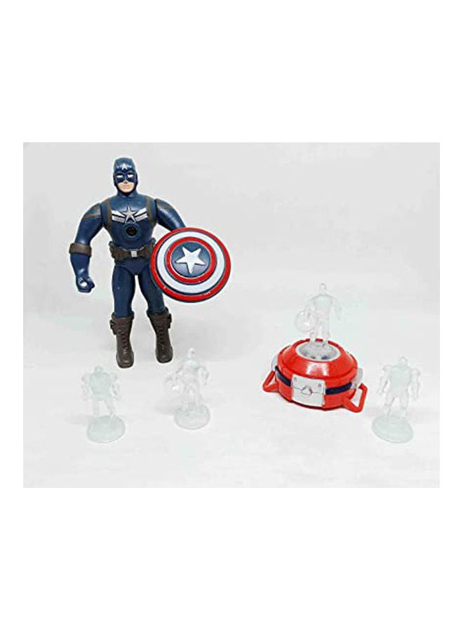 Luminous Superhero Action Figure with Projector and Sound